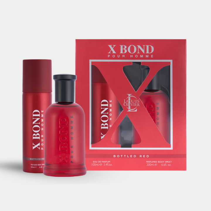 Red X Bond perfume bottled Giftset - House of Perfume India