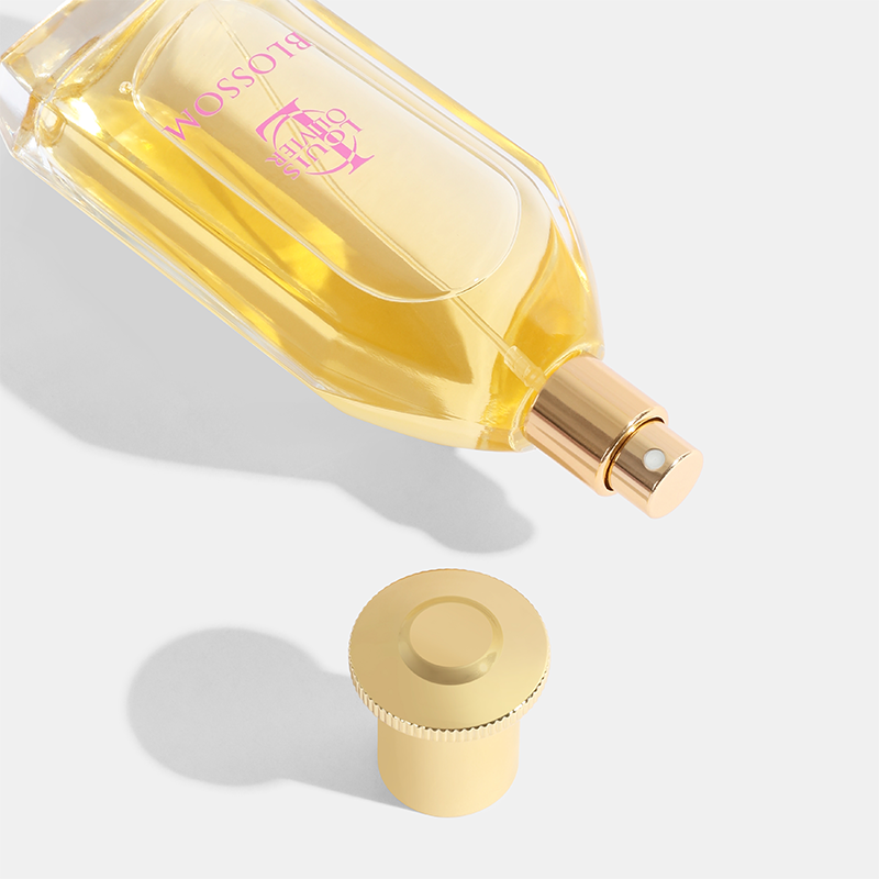 Perfume bottle with gold cap on a light gray background Blossom-Gift-Set - House Of Perfumes India