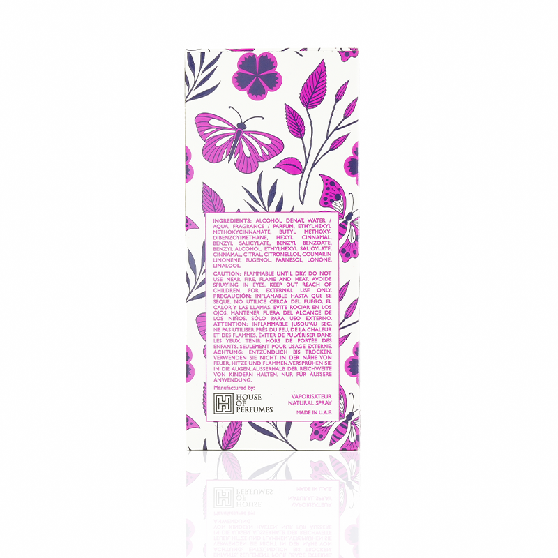 Dream Product packaging with floral design and text on a white background. House Of Perfumes India