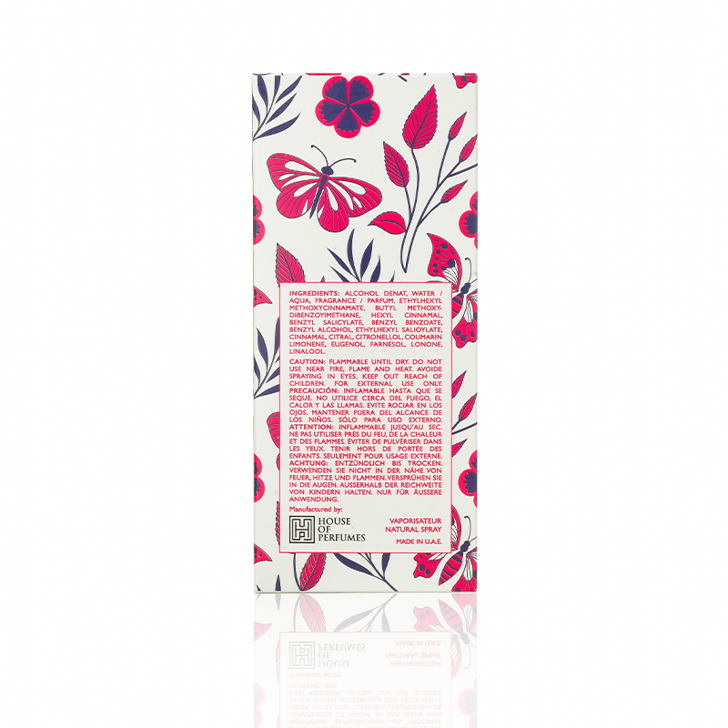 Louis Olivier floral Perfume packaging with floral design and text on a white background
