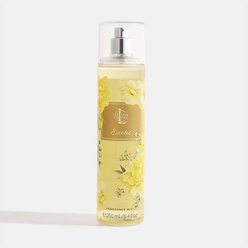 Fragrance mist bottle with floral design on a white background Gardenia-Gift-Set House of perfumes India