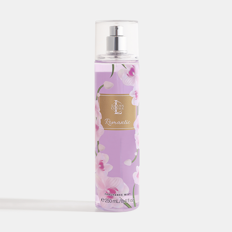Perfume bottle with floral design on a white background. Pretty-Gift-Set House of perfumes India