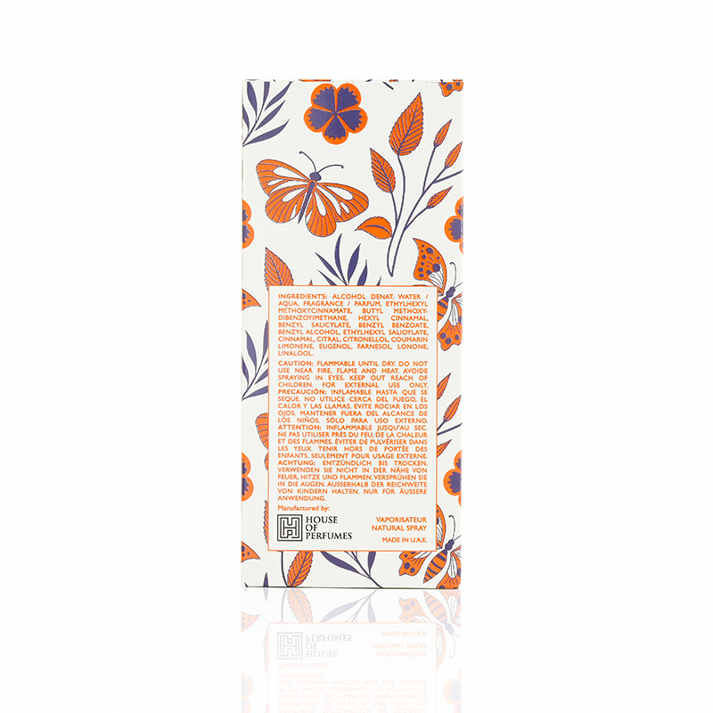 LO Pretty Floral-patterned product packaging with text on a white background